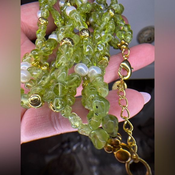 Stauer vintage preowned stone necklace with bracelet - Picture 15 of 15